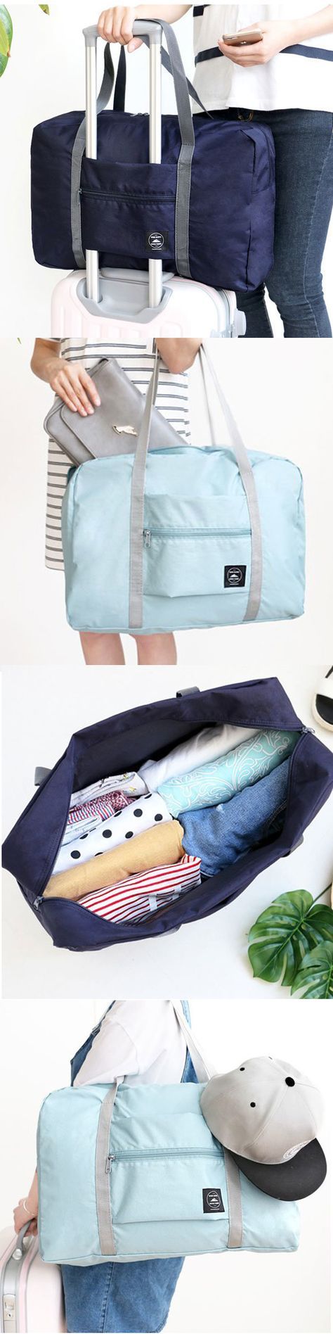 $5.99 Large Travel Bag Waterproof Storage Bag Luggage Folding Handbag Shoulder B...