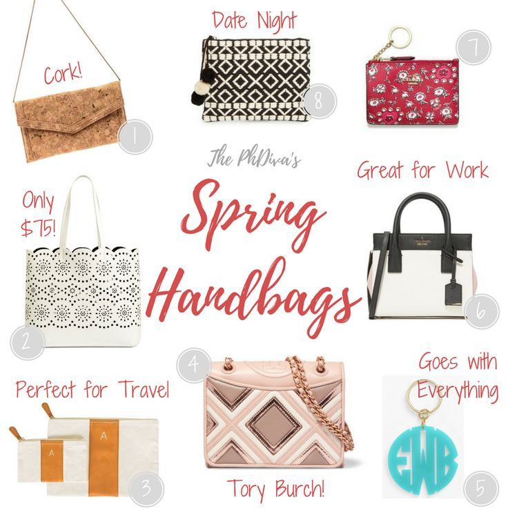 A round up of my favorite spring handbags!