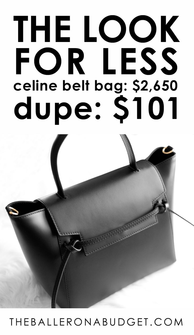Designer Dupe: Celine Belt Bag: $2,650 vs. $101