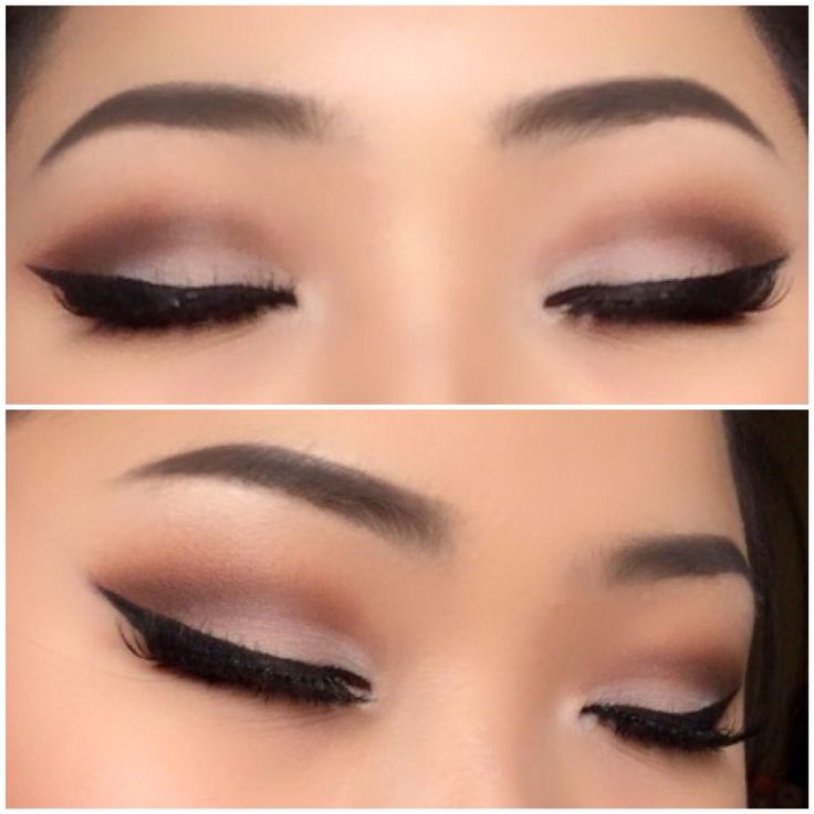 Soft simple cut crease look with a bold winged liner follow me on my personal In...