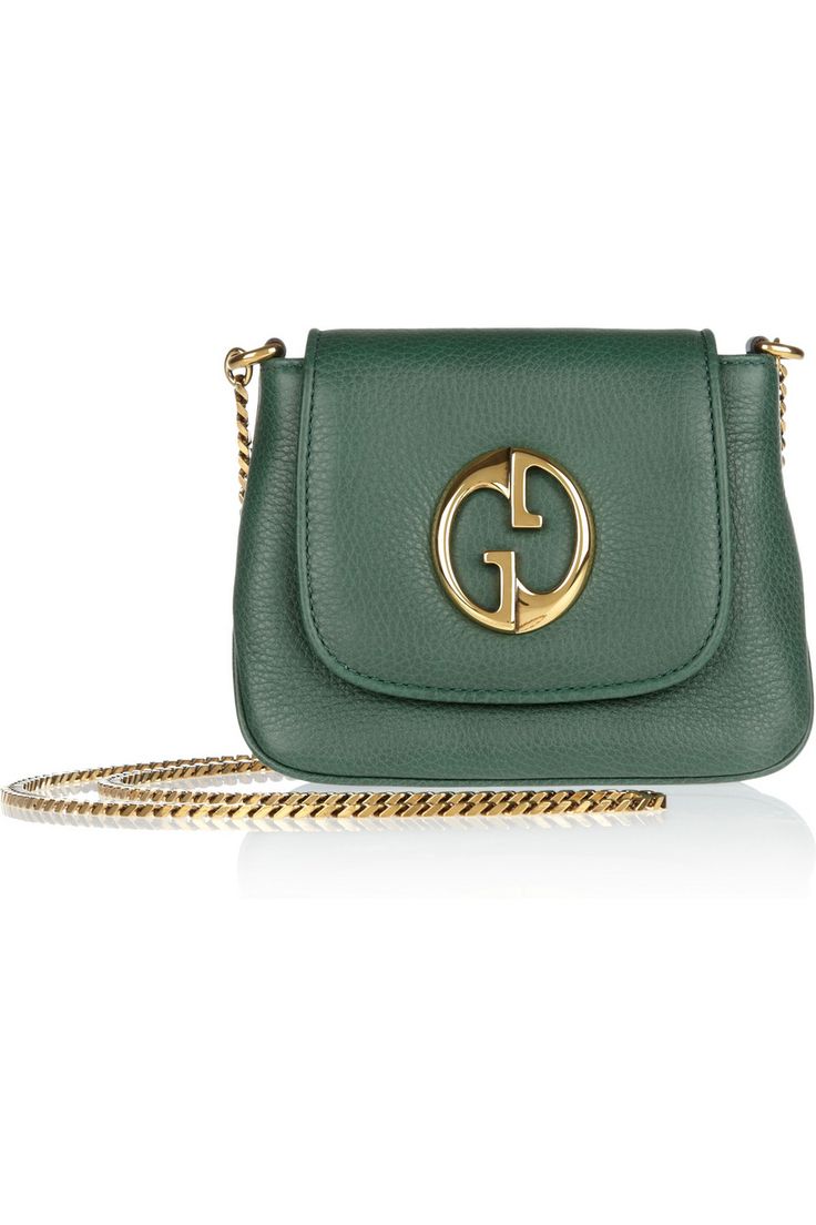 Gucci - 1973 small textured-leather shoulder bag