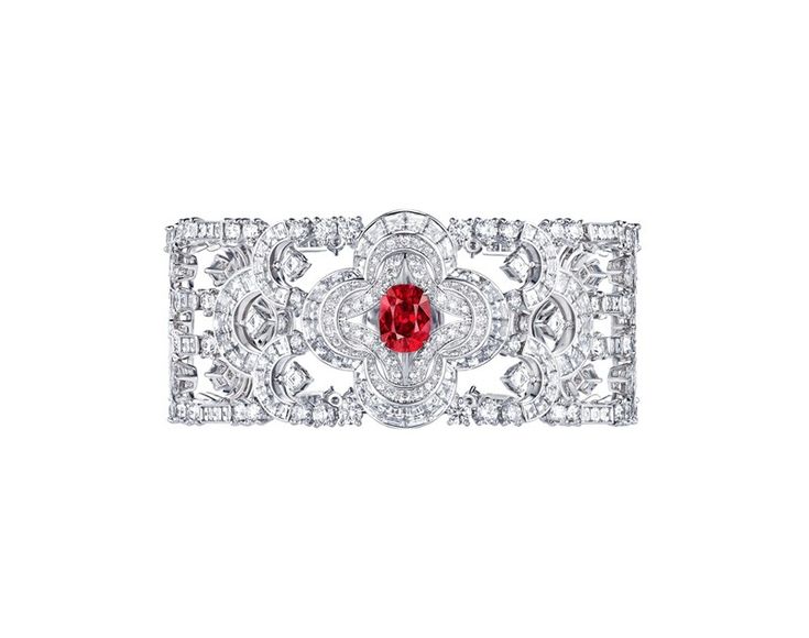 Bracelet with red spinel and diamonds from the new Conquétes Regalia collection...