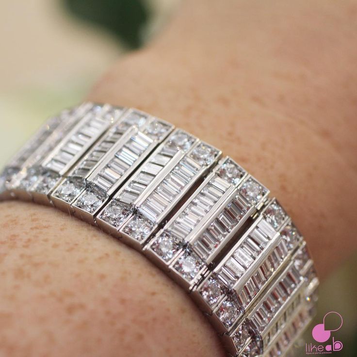 « Bracelet in art deco style by Tiffany & Co. #tiffanymasterpieces #highjewelry...