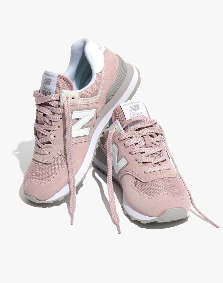 Madewell New Balance 574 Core Sneakers in PINK - Size 9H-M