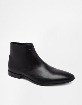 Black Leather Chelsea Boots by Asos. Buy for $87 from Asos