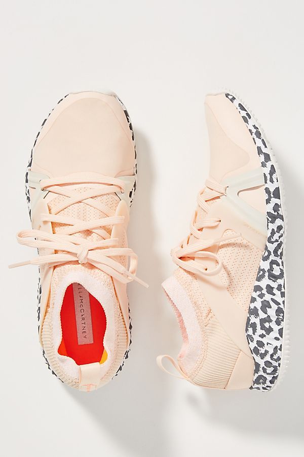 Adidas by Stella McCartney Peach Leopard Sneakers adidas in Pink Size: 8, at Anthropologie
