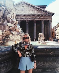 Claire Rose Cliteur on Instagram: “Next stop: Spain ✈️🎀 #rome #pantheon #onthego #pullandbearhouse”