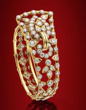 A diamond bangle, by Cartier, circa 1960