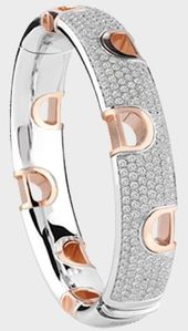 Damiani- D. I con -web-May.2013,WHITE/PINK GOLD AND DIAMOND (2.00 ct.) BRACELET