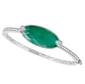 Invite this dazzler to your arm party - a show-stopping bangle from the Emerald ...