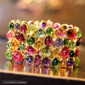 KATERINA PEREZ Jewelry Insider on Instagram: “The power of colour: how amaizing is this multi-gem #cuff #bracelet from #VTSE @vtsejewelry  Photographed by @martner at @jckevents…”