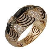 Paris Nouvelle Vague gold statement bracelets