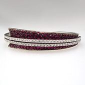 Stefan Hafner Galaxy Ruby & Diamond Bracelet 18K White Gold