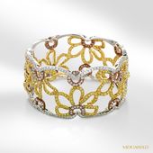 pink and gold jewelry | ... Jewelry - Mouawad Pink, Yellow and White Diamond, 18...