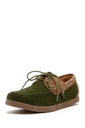 Boyd II Lace-Up Colorblock Boat Moccasin