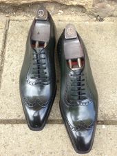 Deco Papworth in Racing Green Calf with Wensum Rubber Soles
