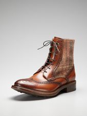 Leather Wingtip Ankle Boots by Antonio Maurizi at Gilt