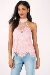 Above All Lace Halter Top