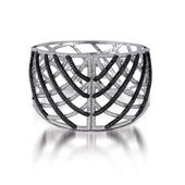 Black and White Diamond Cuff Bracelet by LeVian at Houston Jewelry!