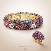 Van Cleef & Arpels on Instagram: “Van Cleef & Arpels Heritage collection gathers vintage pieces created between the 1920s and the 1980s.  The 1940 Hawaï set brings together…”