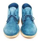 Modern Blue Suede Shoes