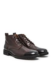 Lace-up leather ankle boots -  Men | Mango Man United Kingdom