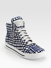 Marc Jacobs - Mylo-Print Canvas High Top Sneakers