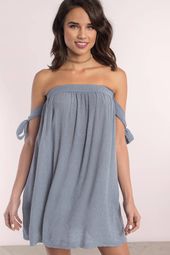 Mary Off Shoulder Day Dress