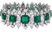 Bulgari Emerald bracelet that was part of a parure by Bulgari and given to Eliza...