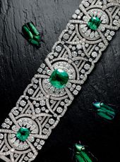 Sensational new Emerald and Diamond Bracelet....Graff Diamonds