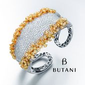 Some trends remain unchanged like a full diamond cuff with flower trimmings in f...