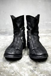 MA JULIUS leather zip-up boots