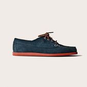 Navy Suede Red Brick Sole Trail Oxford findanswerhere.co...