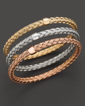 Fifth Season by Roberto Coin Sterling Silver Tri Color Bangles Jewelry & Accessories -  Fine Jewelry -  Bracelets - Bloomingdale's