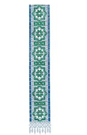 TIFFANY & CO. Kilim bracelet with diamonds, sapphires and emeralds in platinum.