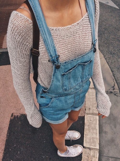 11 cool denim overall spring outfit ideas for college - myschooloutfits.com
