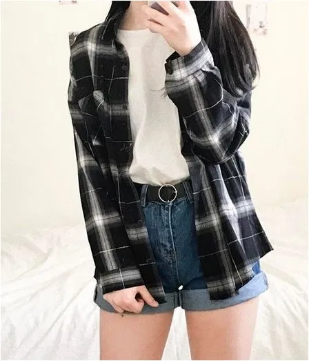 18 Stylish Flannel Outfits Appropriate For Hang Out #flanneloutfits #flanneloutf...