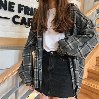 Buy Dute Plaid Shirt at YesStyle.com! Quality products at remarkable prices. FRE...