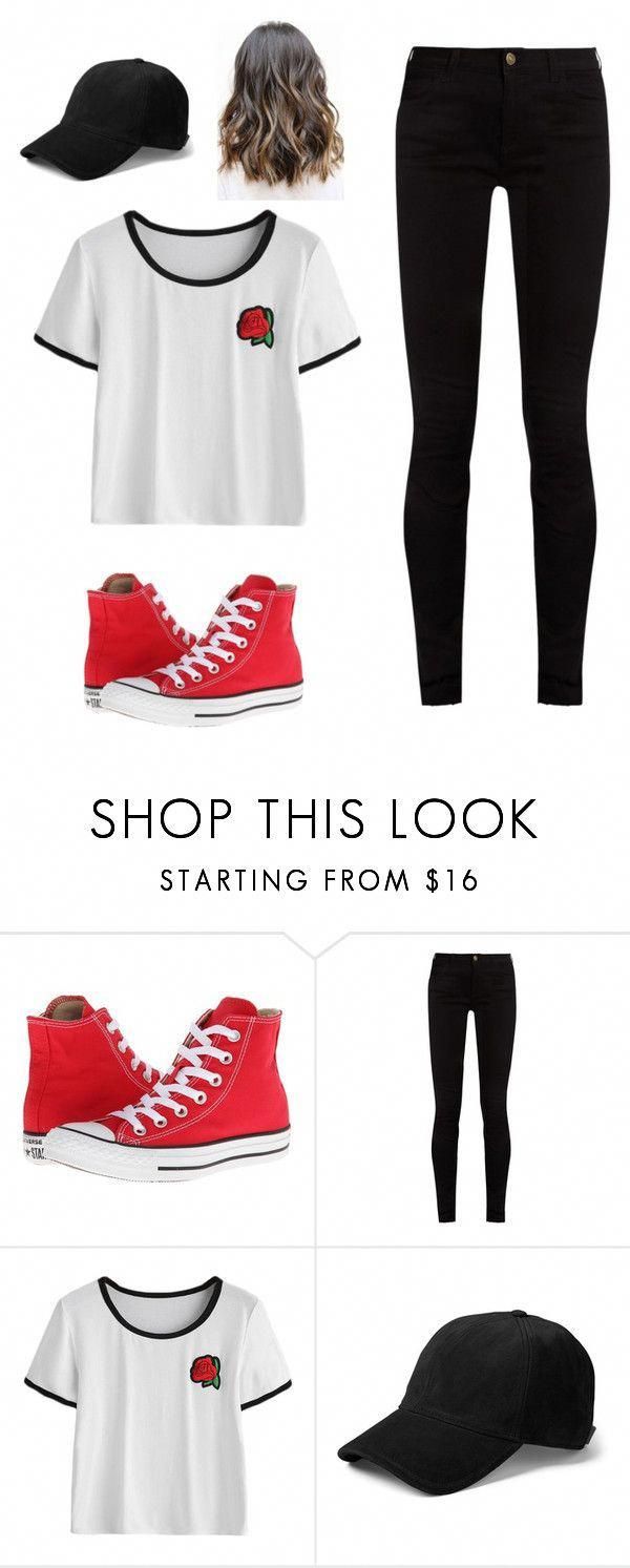 Casual Black Red Rose Outfit by brooke-s-6 on Polyvore featuring Converse, Gucci...