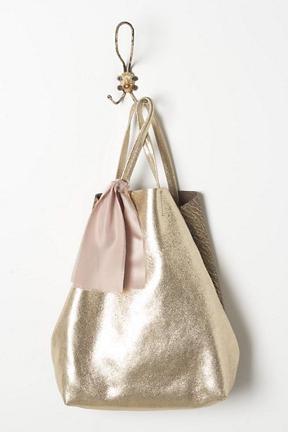 Hammered Gold Tote