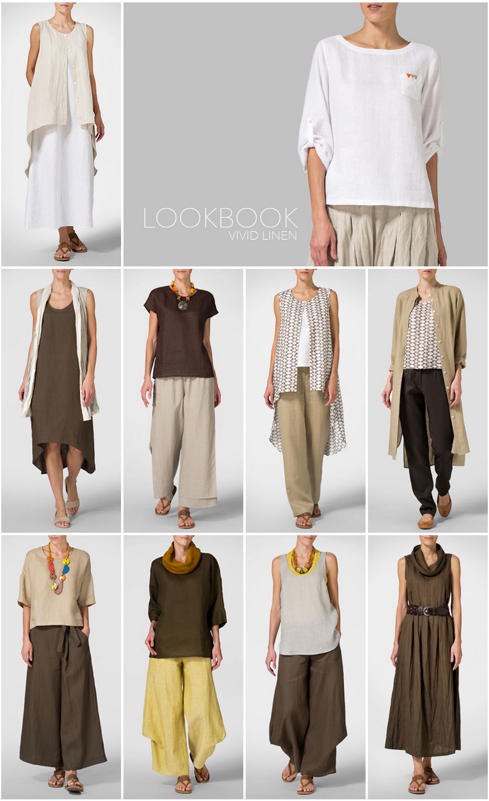 VIVID LINEN clothing - LOOKBOOK